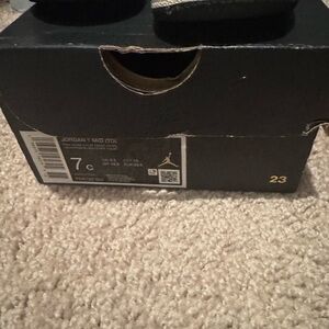 Jordan 1 Mid TDS Black Sneakers ( worn , )
